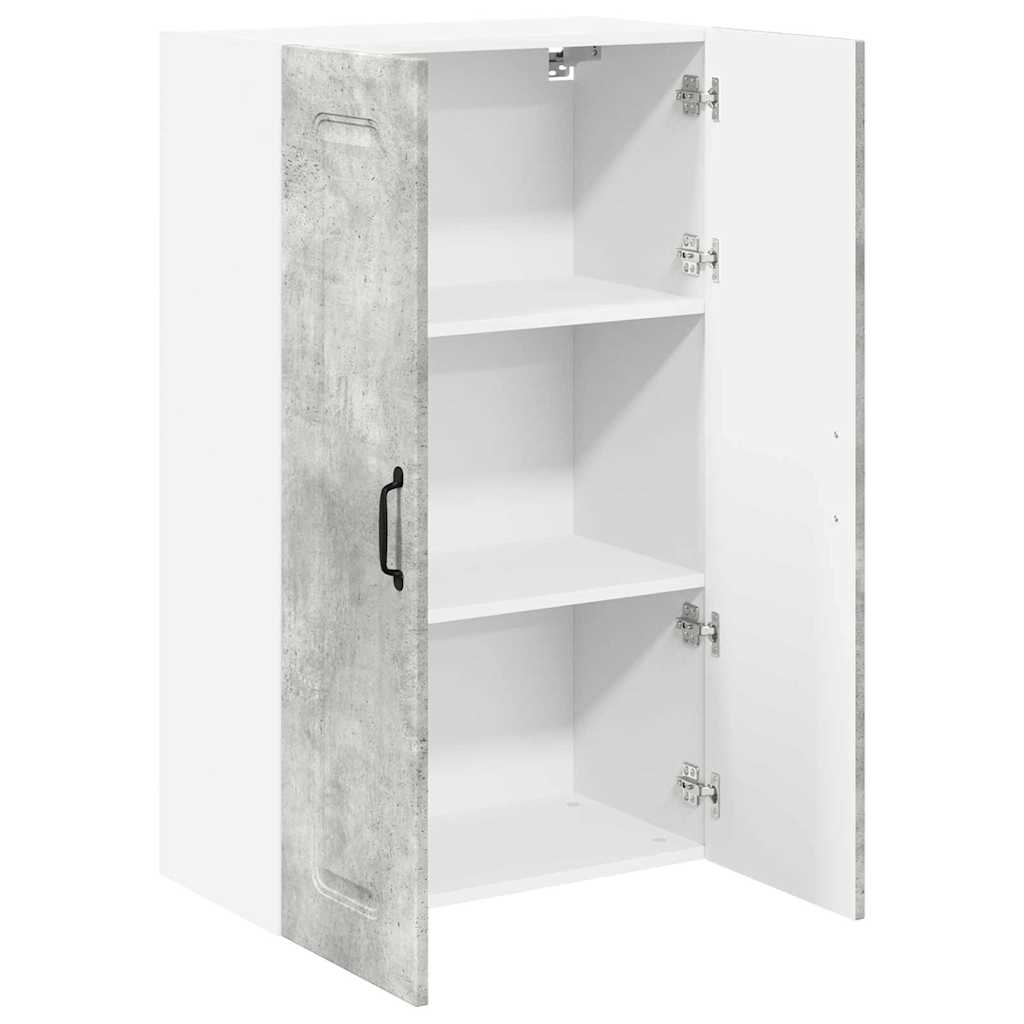 Kitchen Wall Cabinet with Shelf Concrete Grey 60 x 31 x 100 cm
